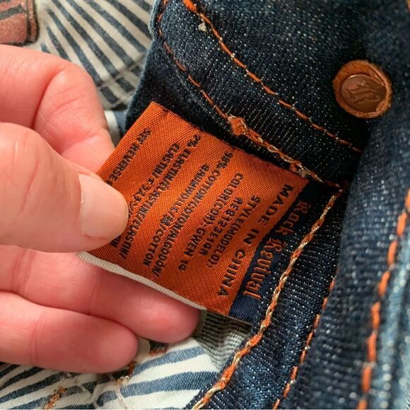 Rock Revival *Gwen Easy Boot* dark wash denim jeans western bling size 27 - Picture 16 of 16